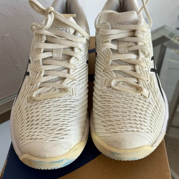 ASICS Solution Speed FF 2 Women’s Tennis Shoes – White/Black – Size 8 - Picture 2 of 8